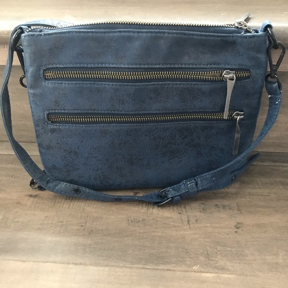 Matt & Nat Handbags - Matt & Nat Dark Blue Black Mix Crossbody Purse